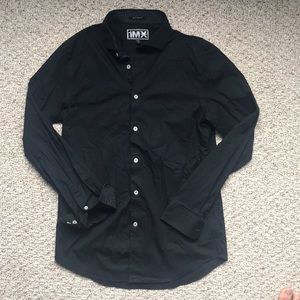 Express Black Button Down